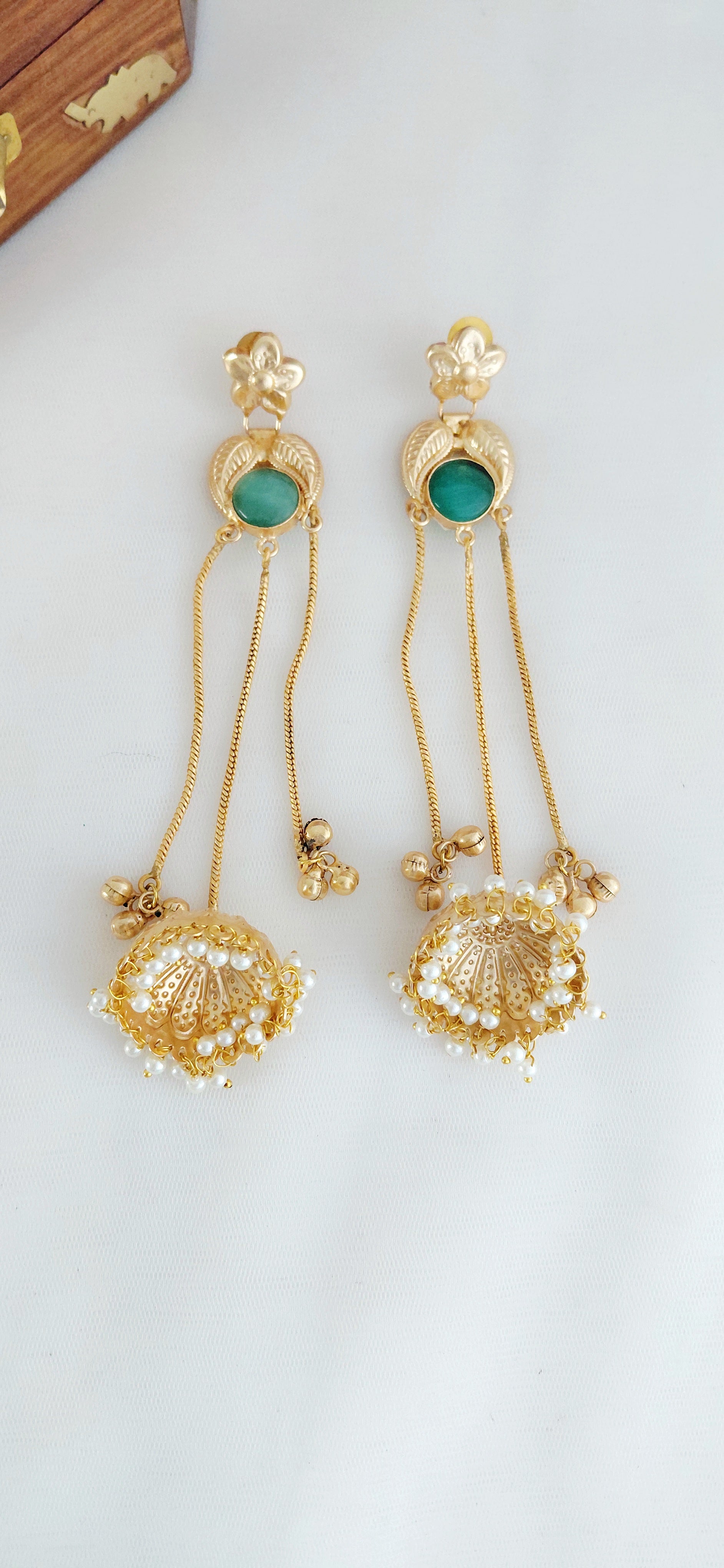 Floral Minimal Kashmiri Earring