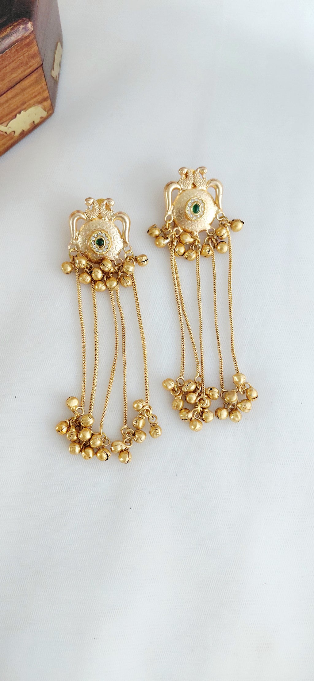 Peacock Minimal Kashmiri Earring