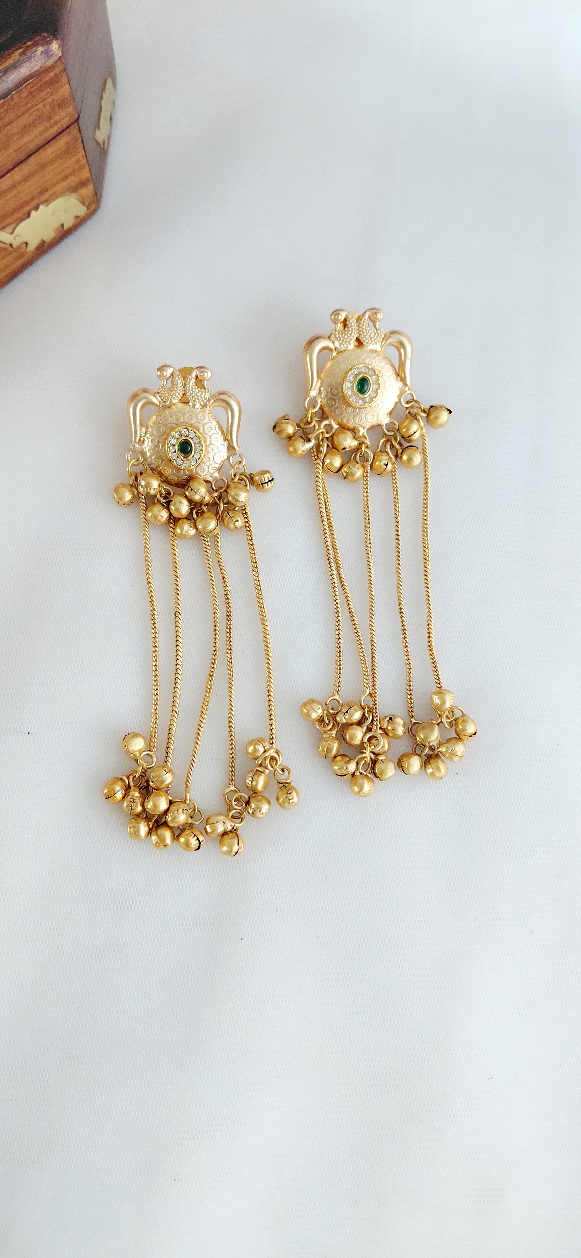 Peacock Minimal Kashmiri Earring