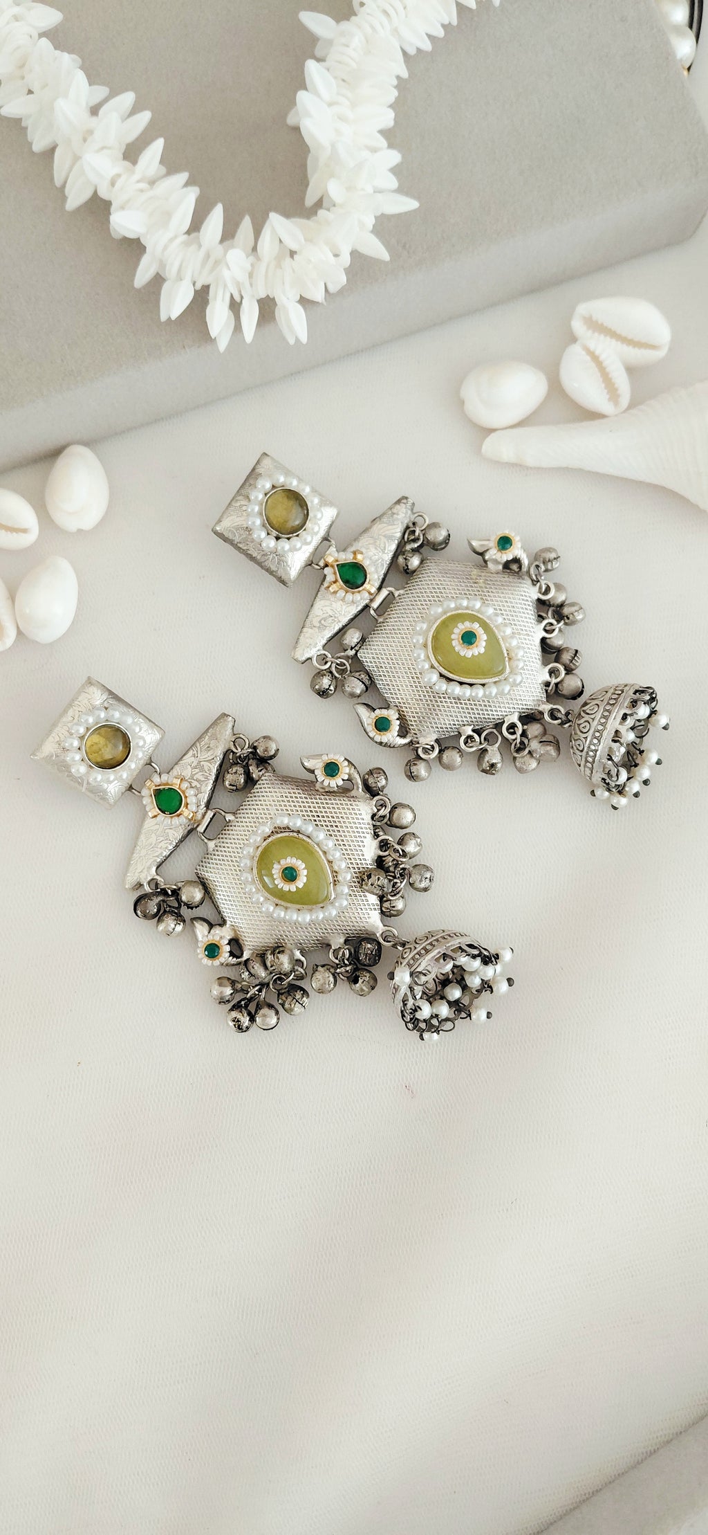 Silver Replica Big Jhumki