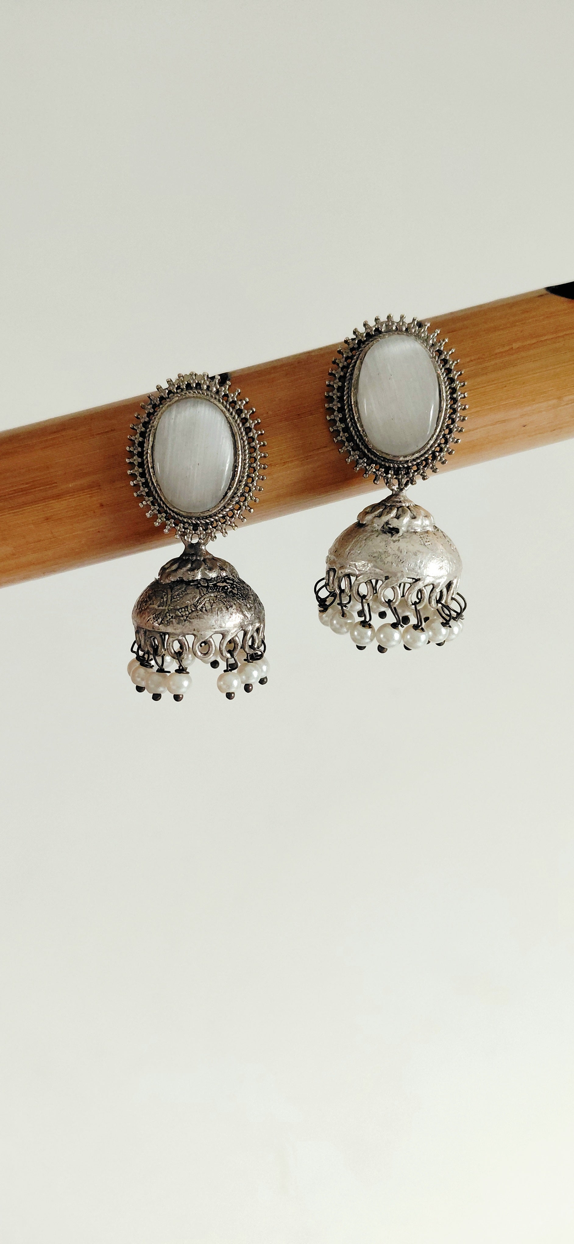 Silver Replica Minimal Jhumki