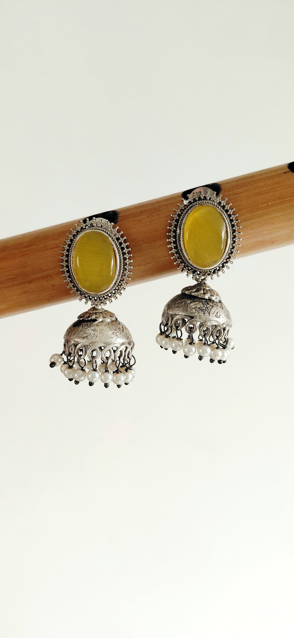 Silver Replica Minimal Jhumki