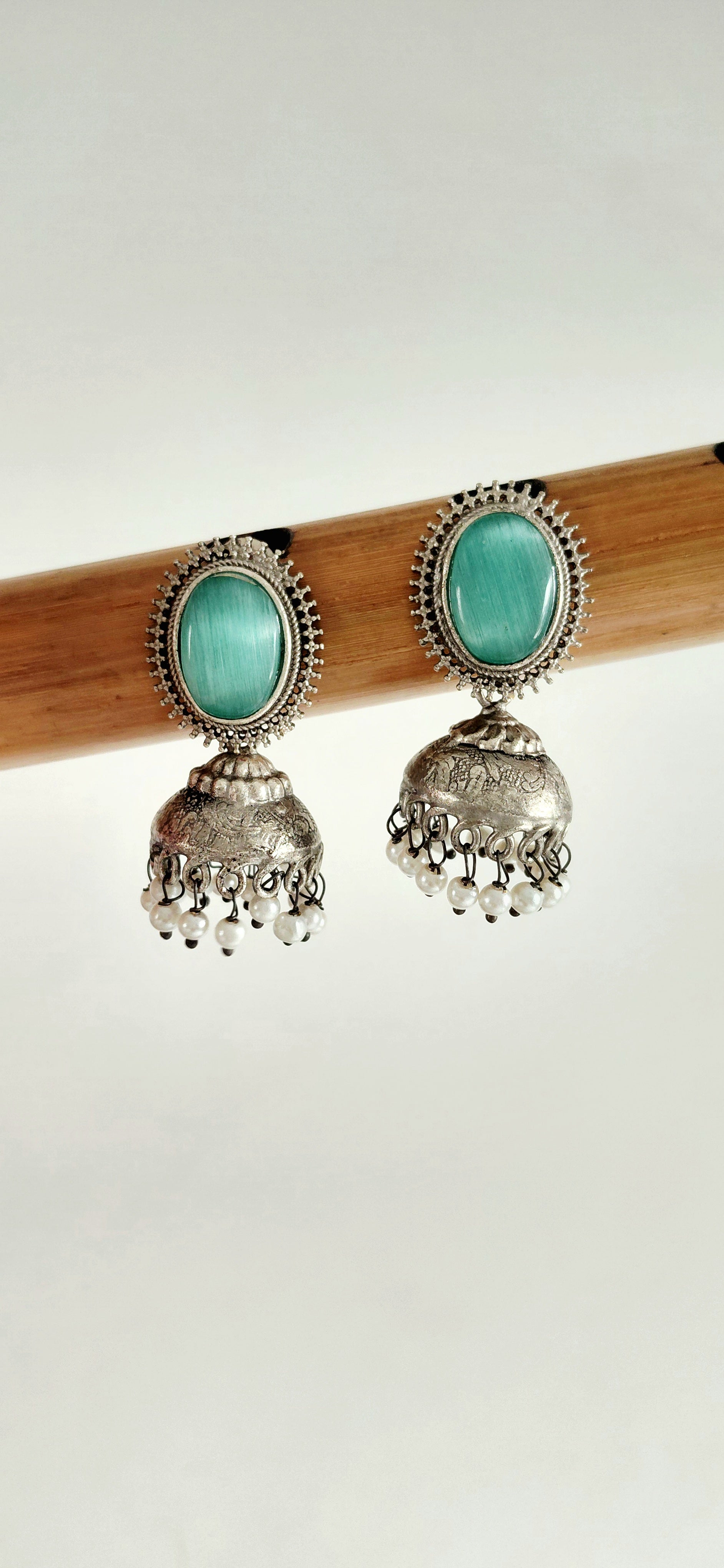 Silver Replica Minimal Jhumki