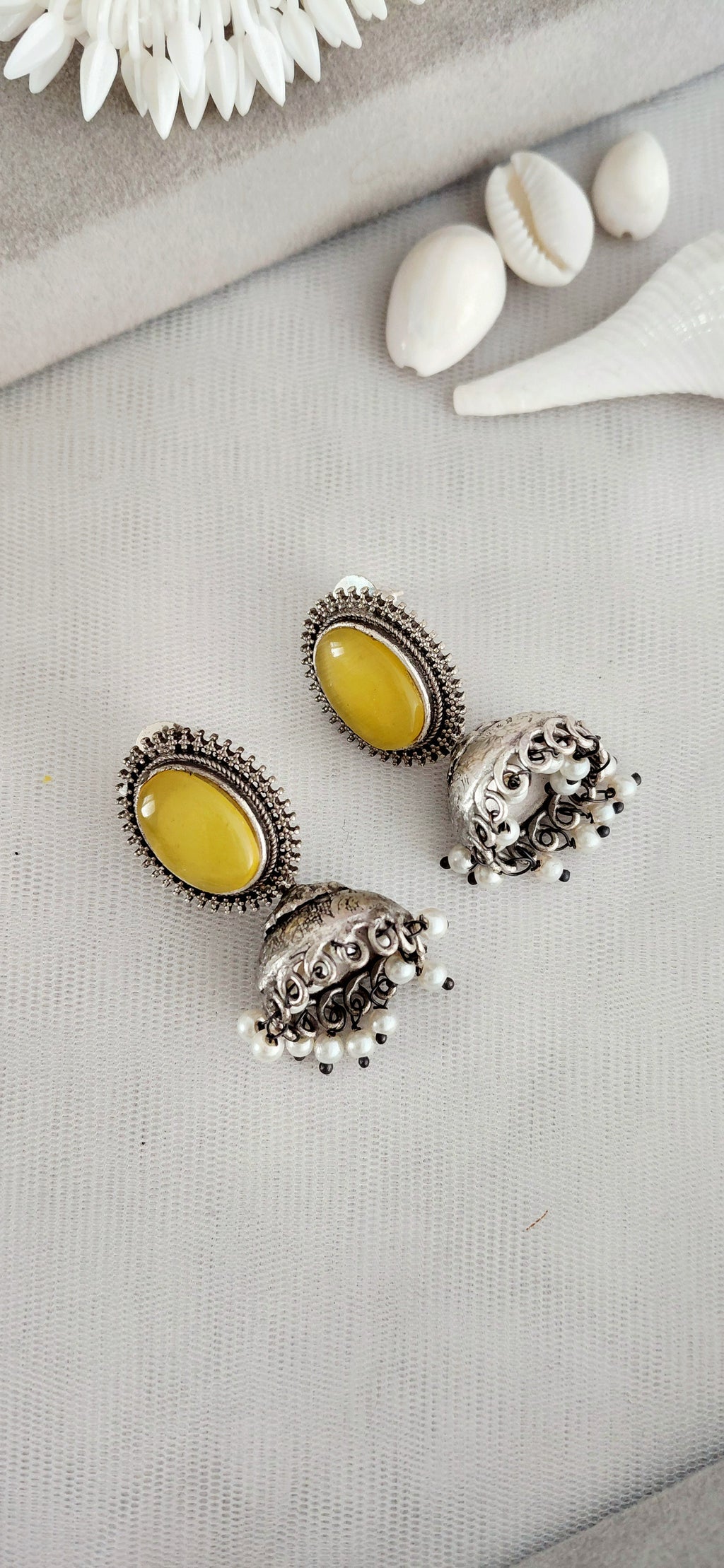 Silver Replica Minimal Jhumki