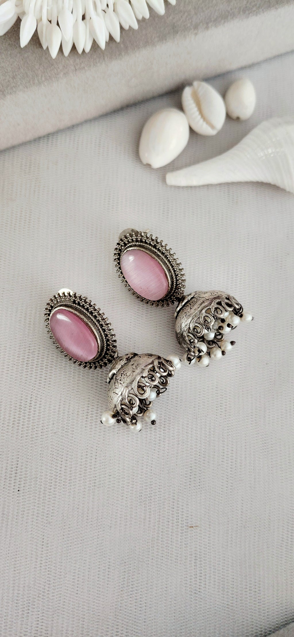 Silver Replica Minimal Jhumki