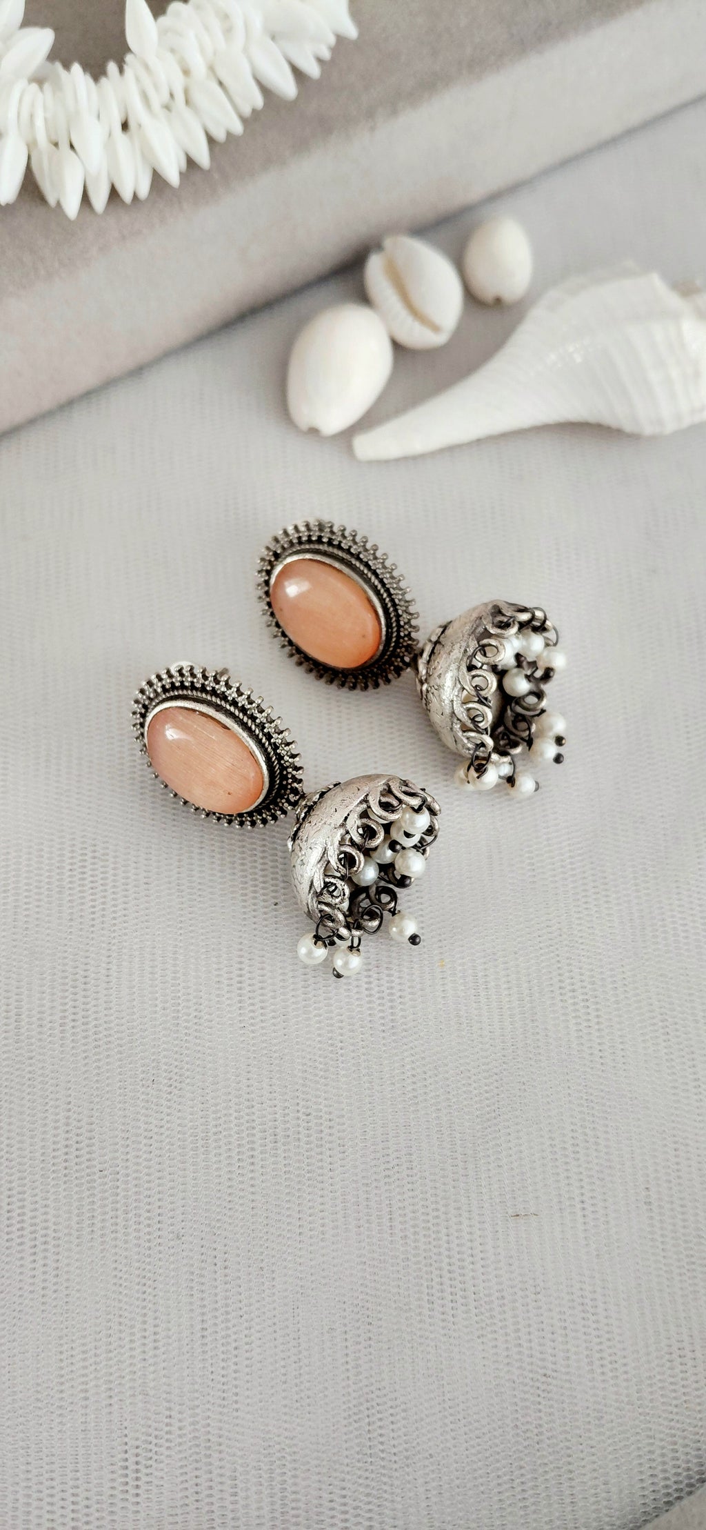 Silver Replica Minimal Jhumki