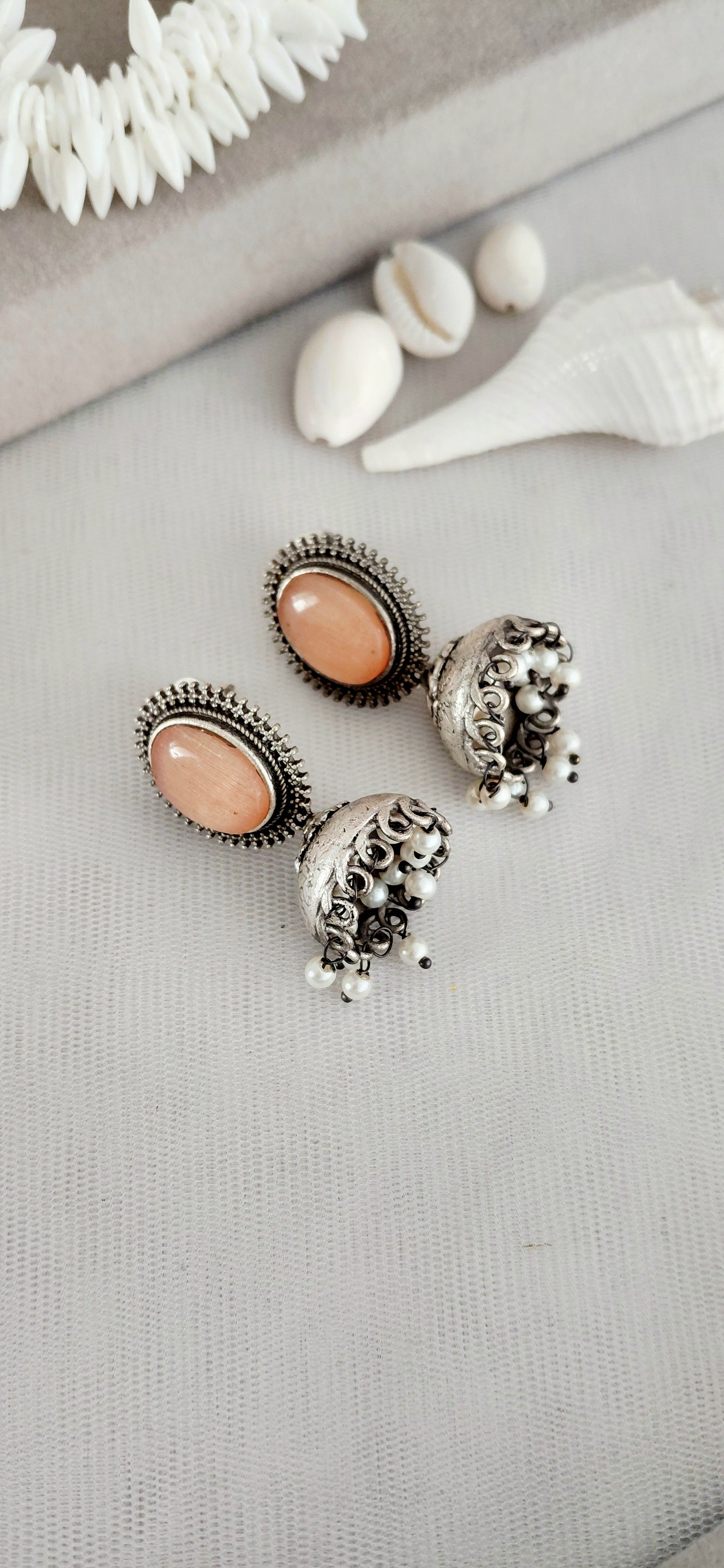 Silver Replica Minimal Jhumki