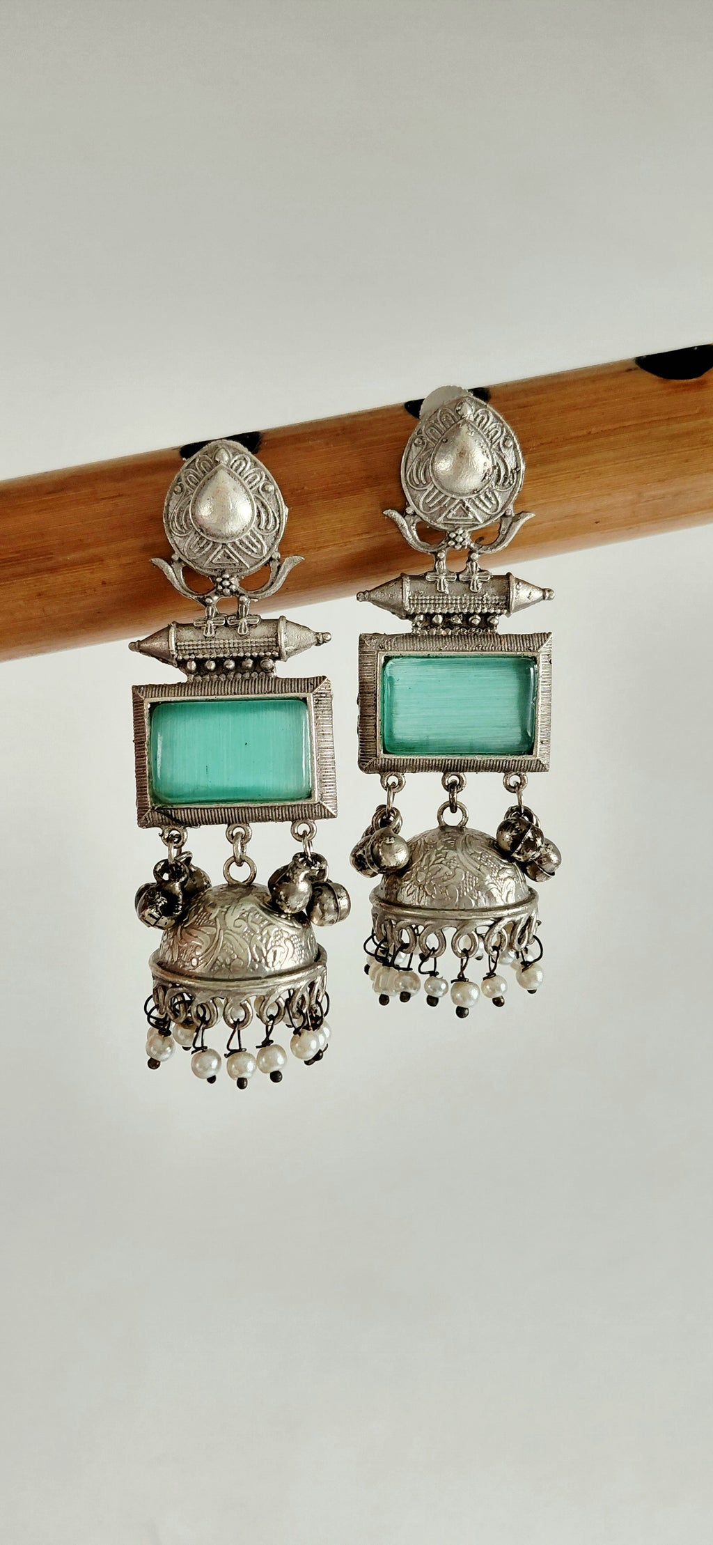 Silver Replica Elegant Jhumki