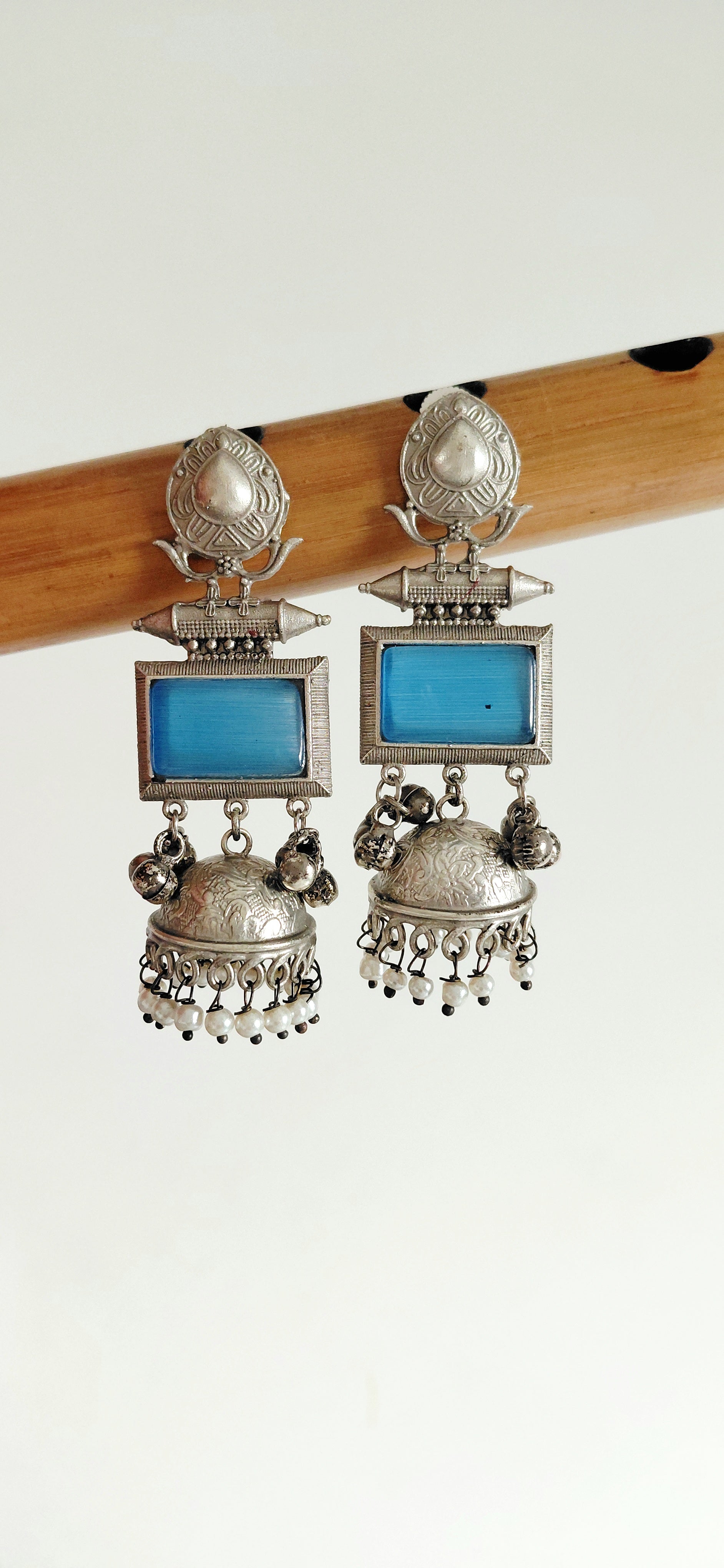 Silver Replica Elegant Jhumki
