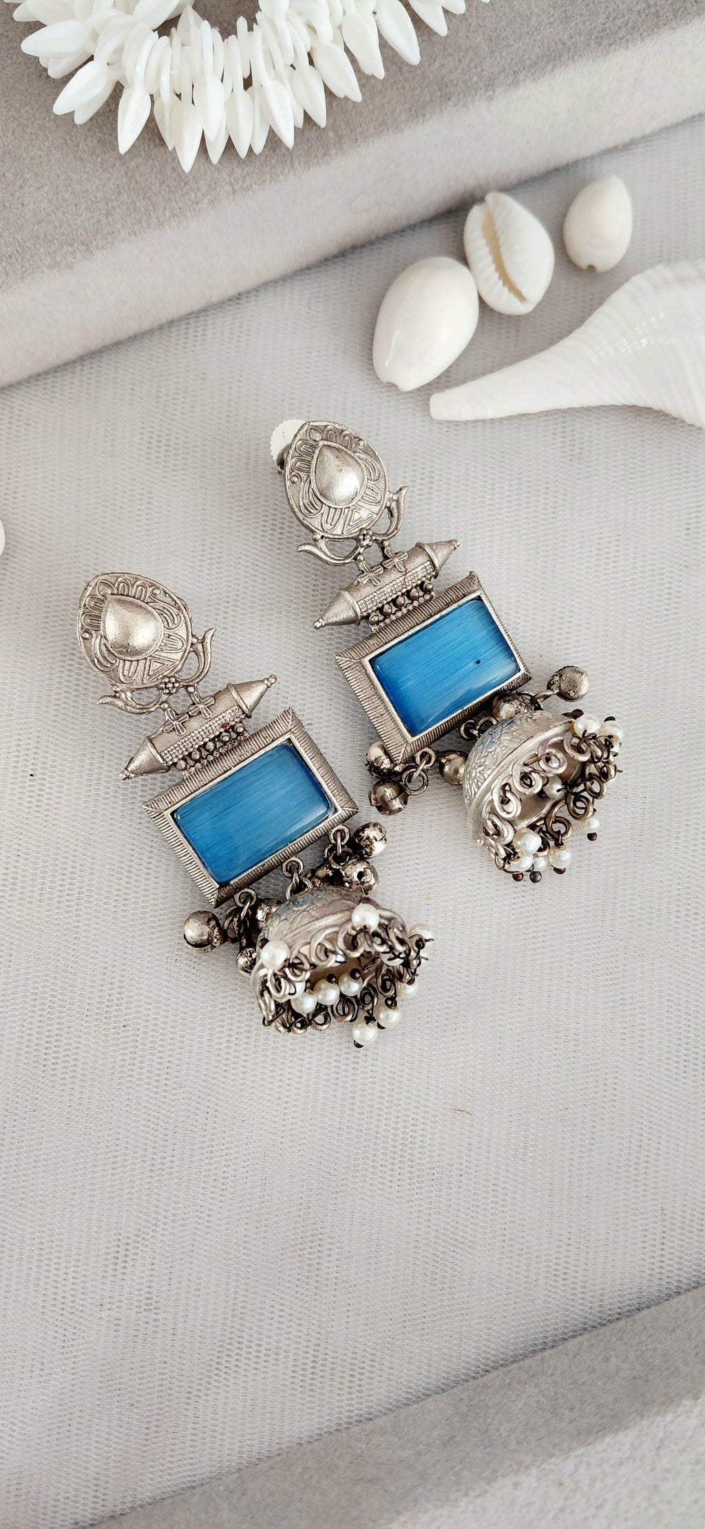 Silver Replica Elegant Jhumki