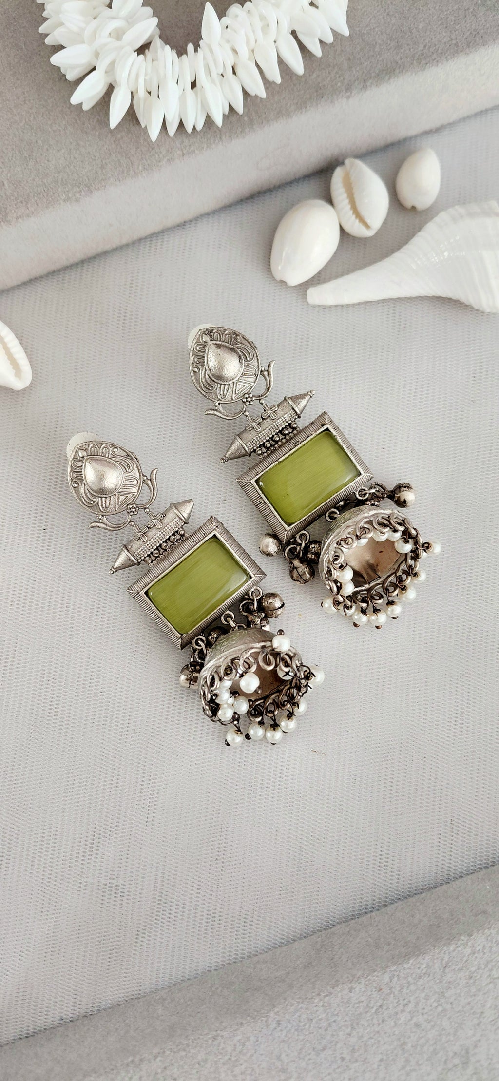 Silver Replica Elegant Jhumki