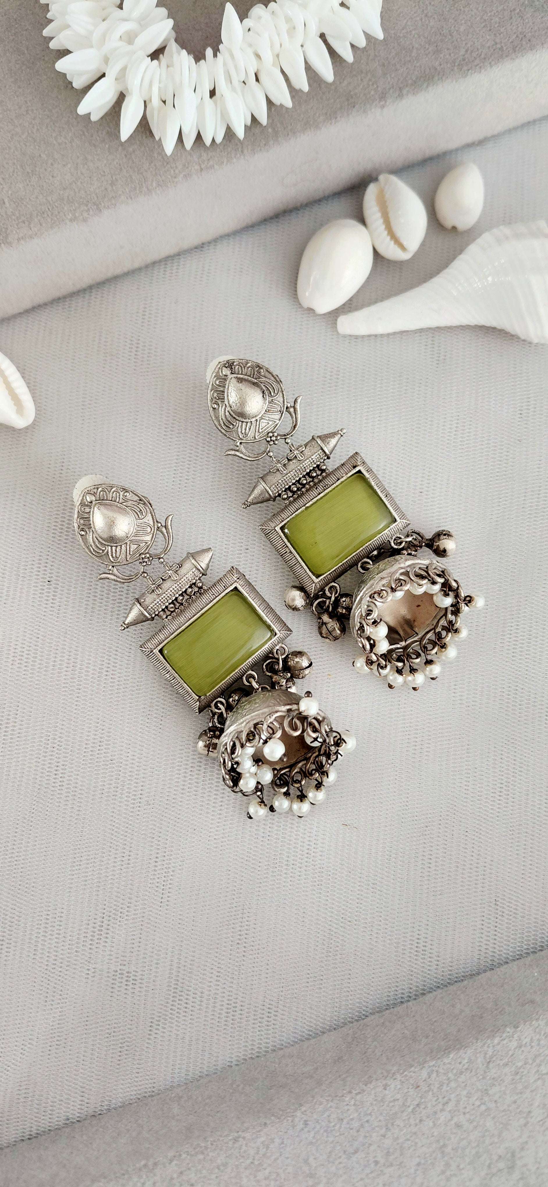 Silver Replica Elegant Jhumki