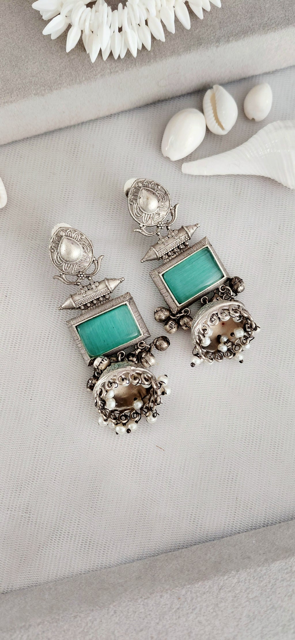 Silver Replica Elegant Jhumki