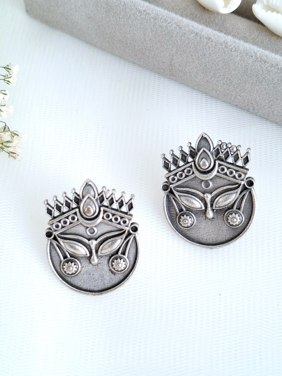 Devi Oxidised Stud