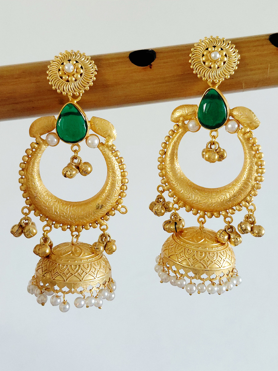 Gold Replica Brass Jhumka
