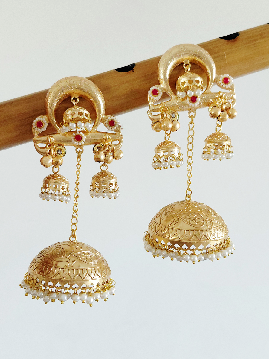 Gold Replica Brass Jhumka