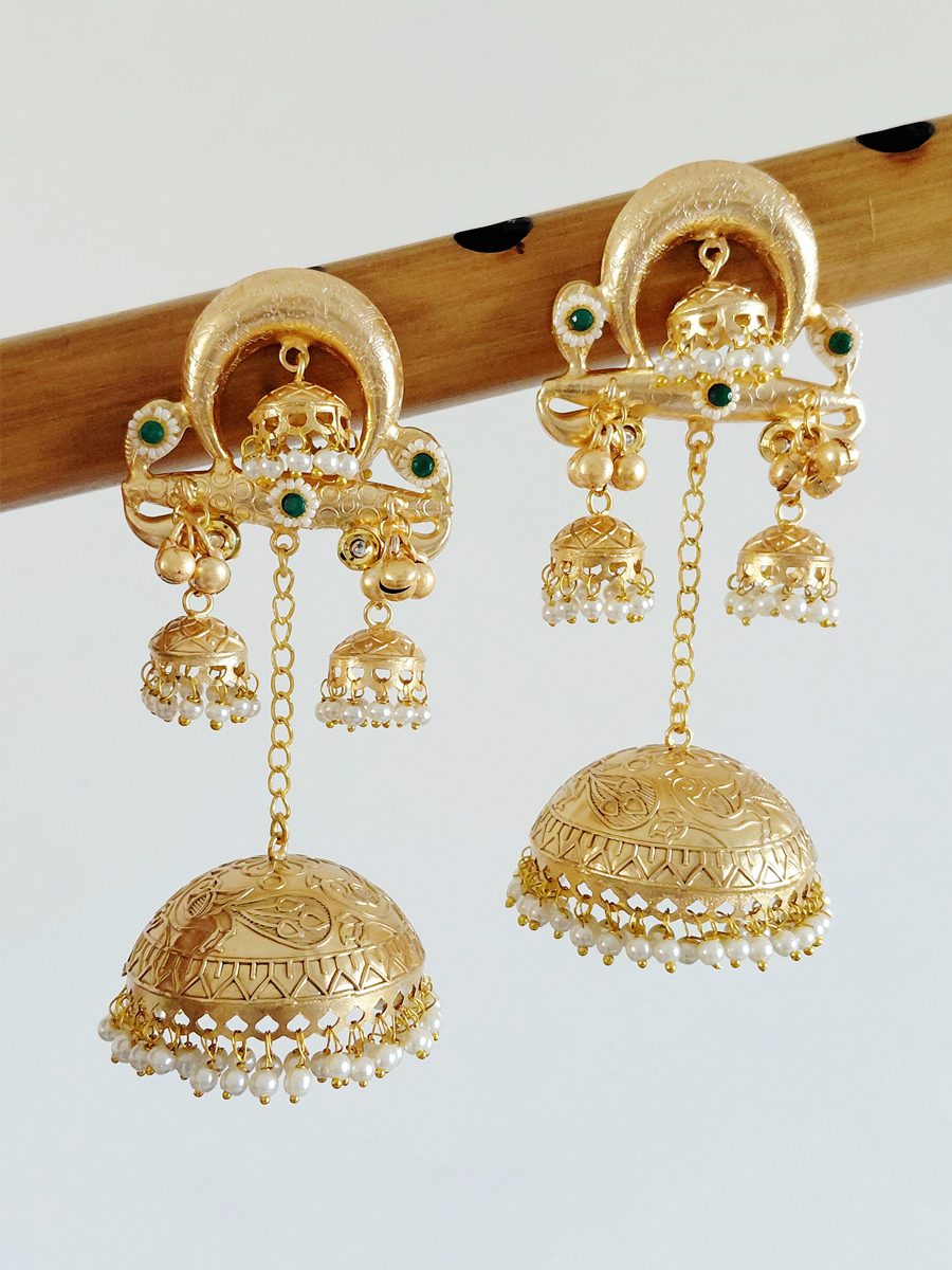 Gold Replica Brass Jhumka