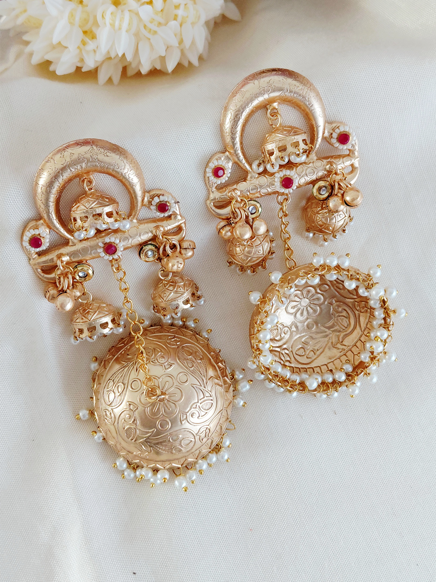 Gold Replica Brass Jhumka