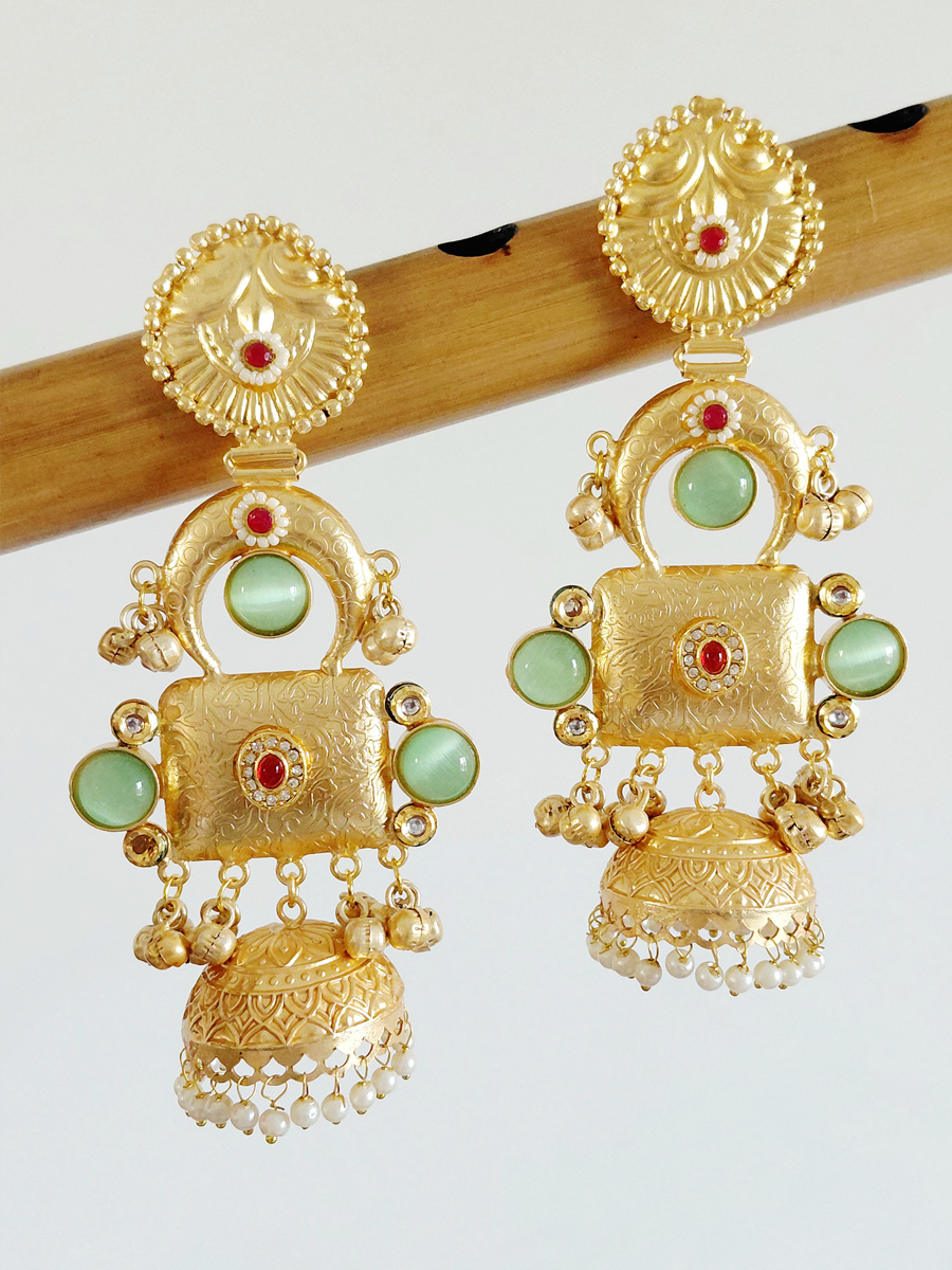 Gold Replica Brass Jhumka