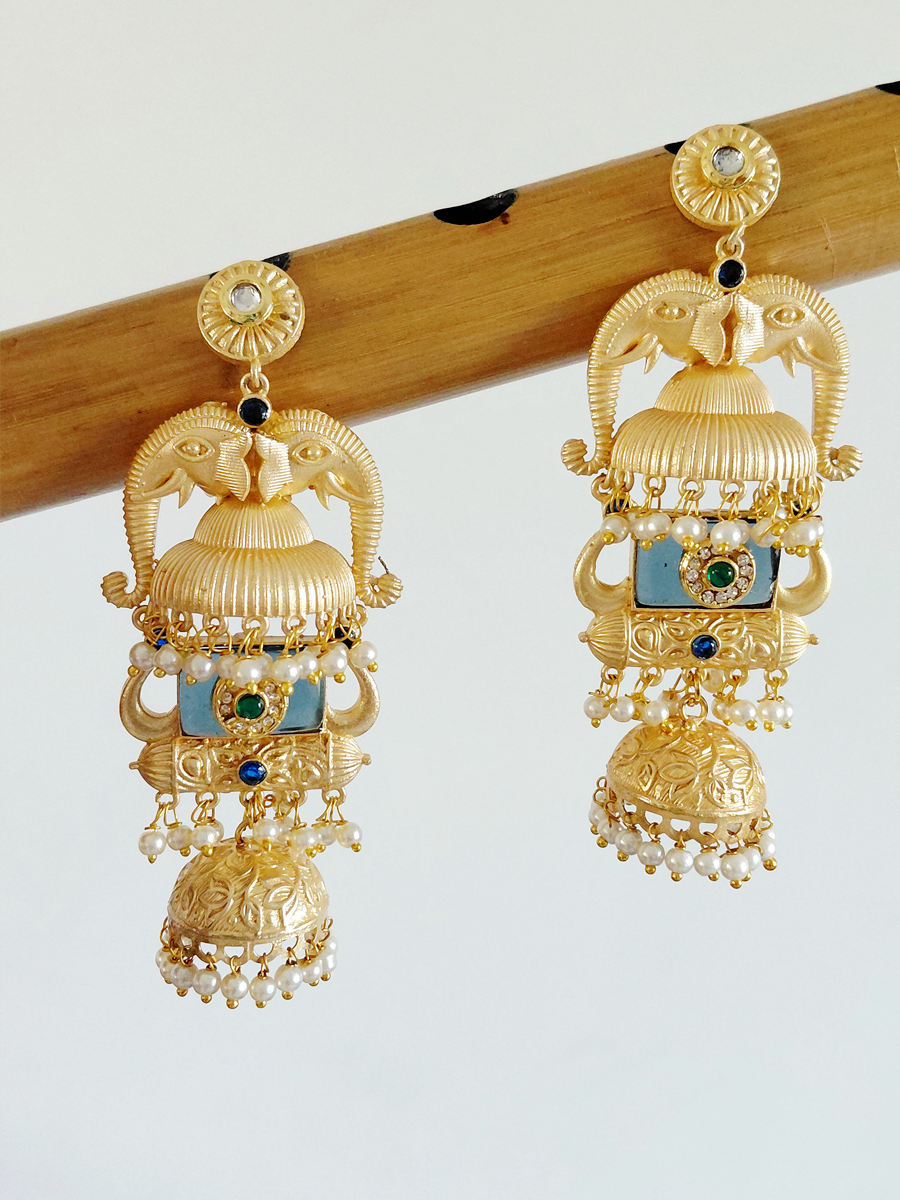 Gold Replica Brass Jhumka