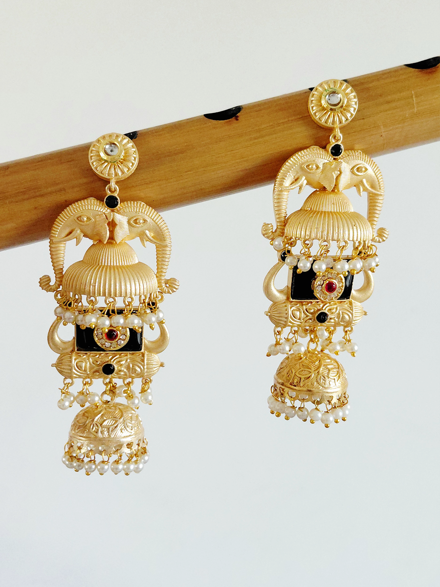 Gold Replica Brass Jhumka