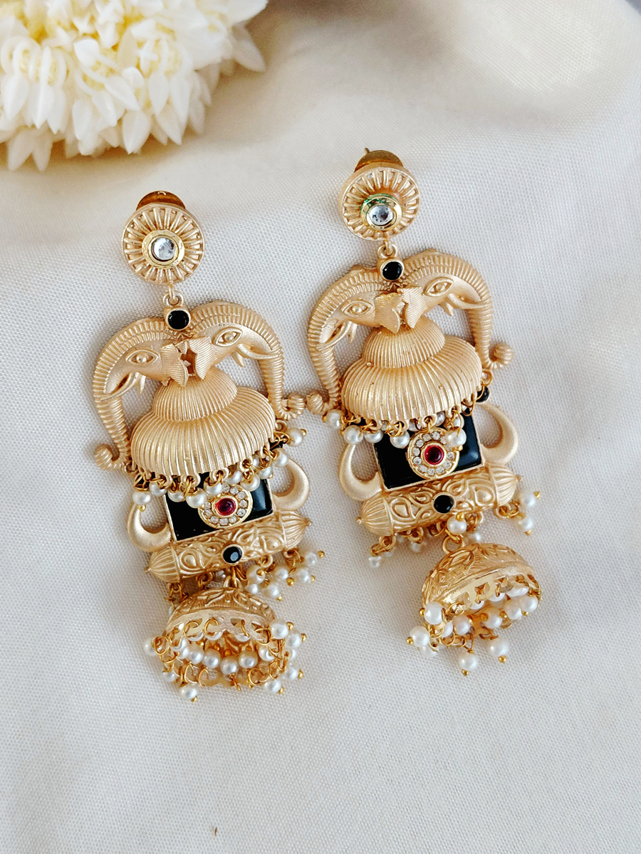 Gold Replica Brass Jhumka