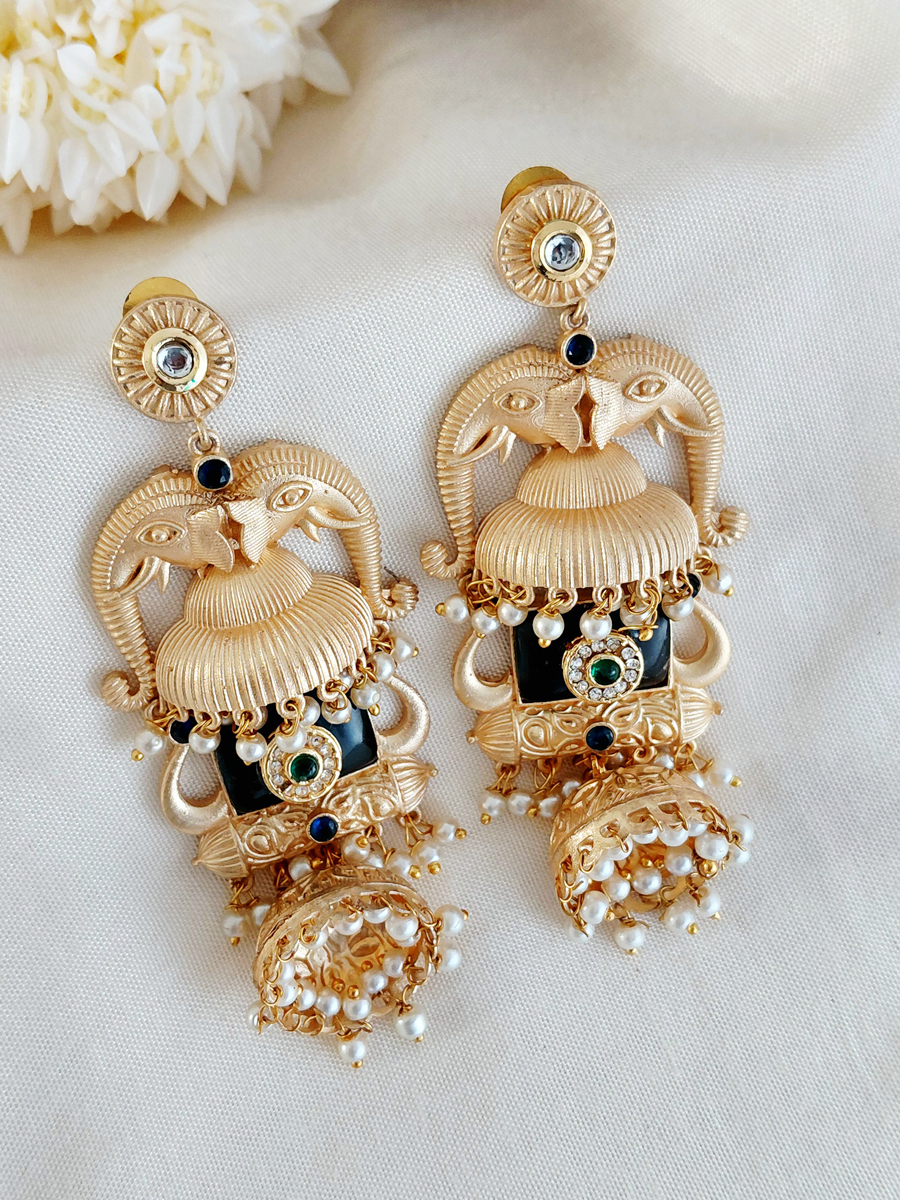 Gold Replica Brass Jhumka