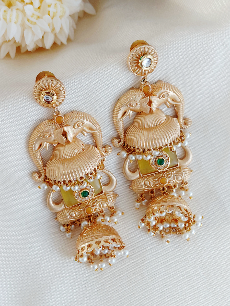 Gold Replica Brass Jhumka