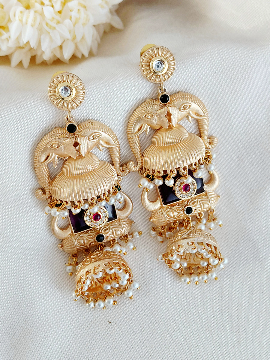 Gold Replica Brass Jhumka