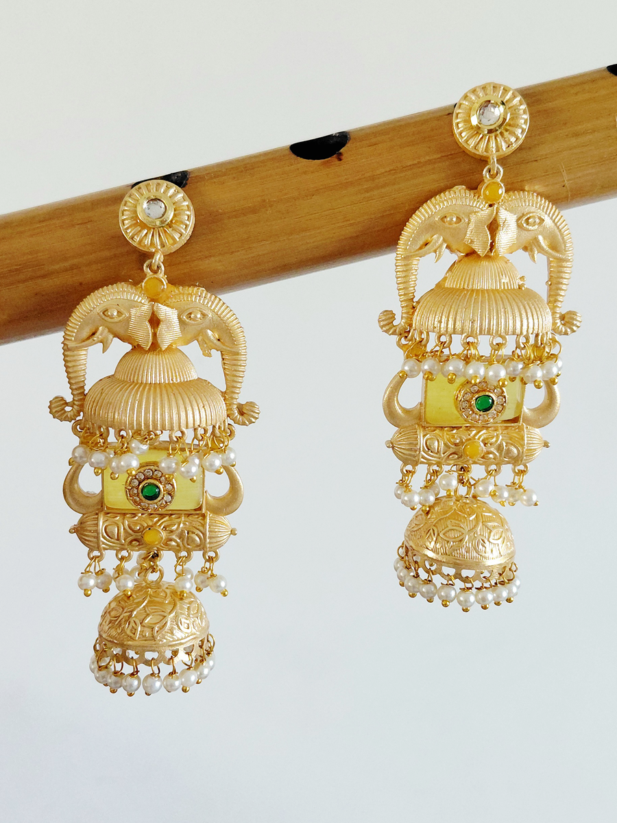 Gold Replica Brass Jhumka