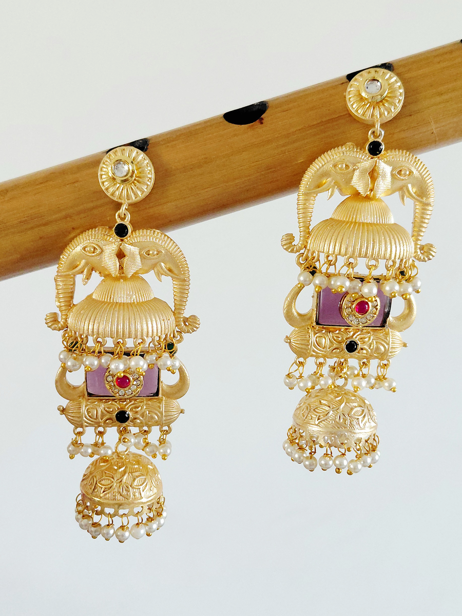 Gold Replica Brass Jhumka