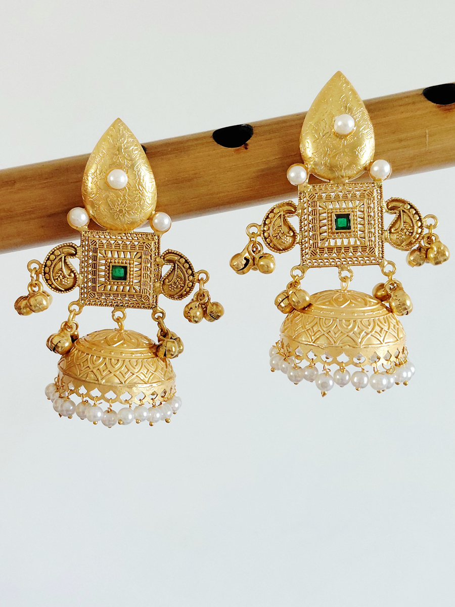 Gold Replica Brass Jhumka