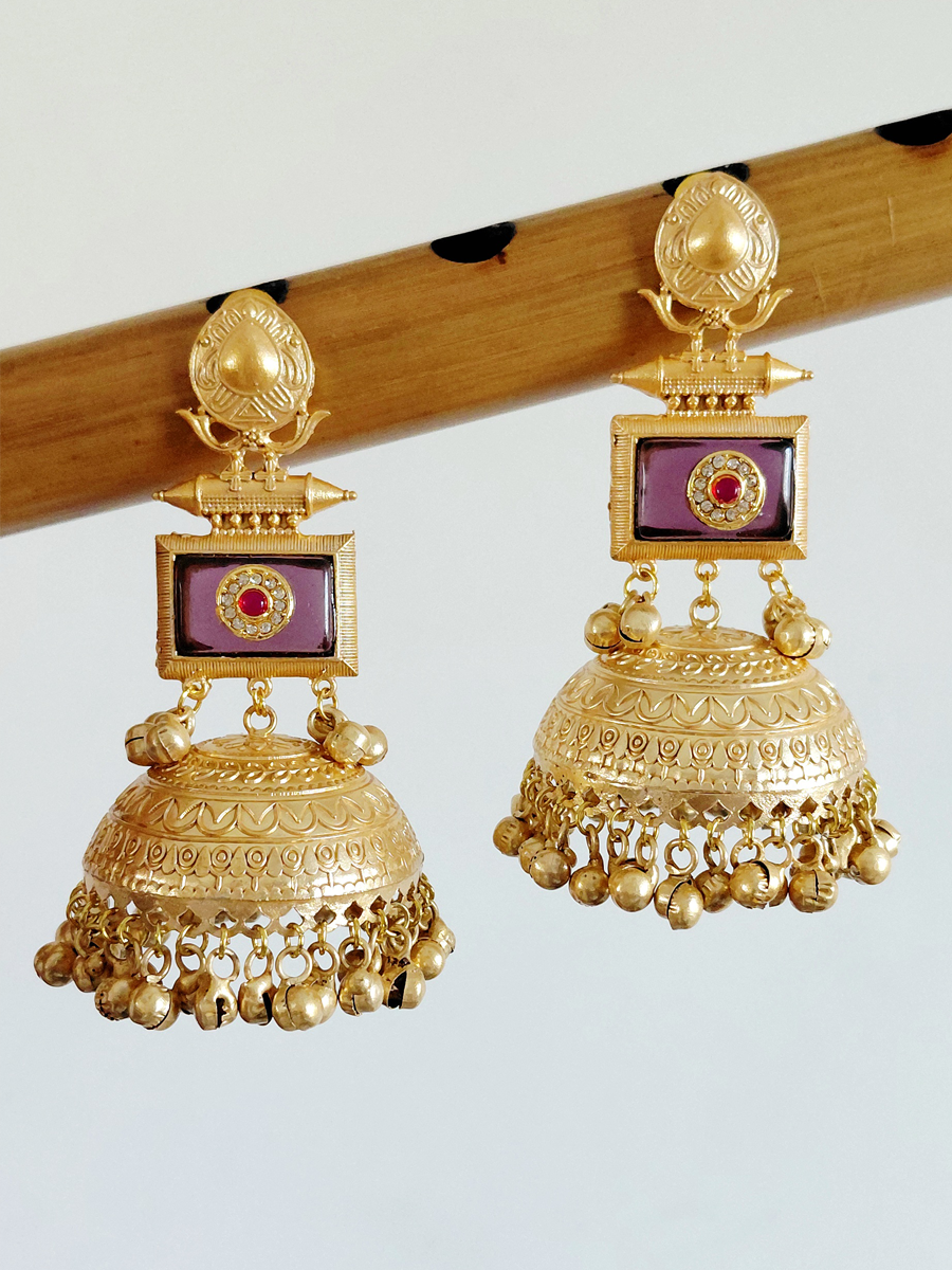 Gold Replica Brass Jhumka