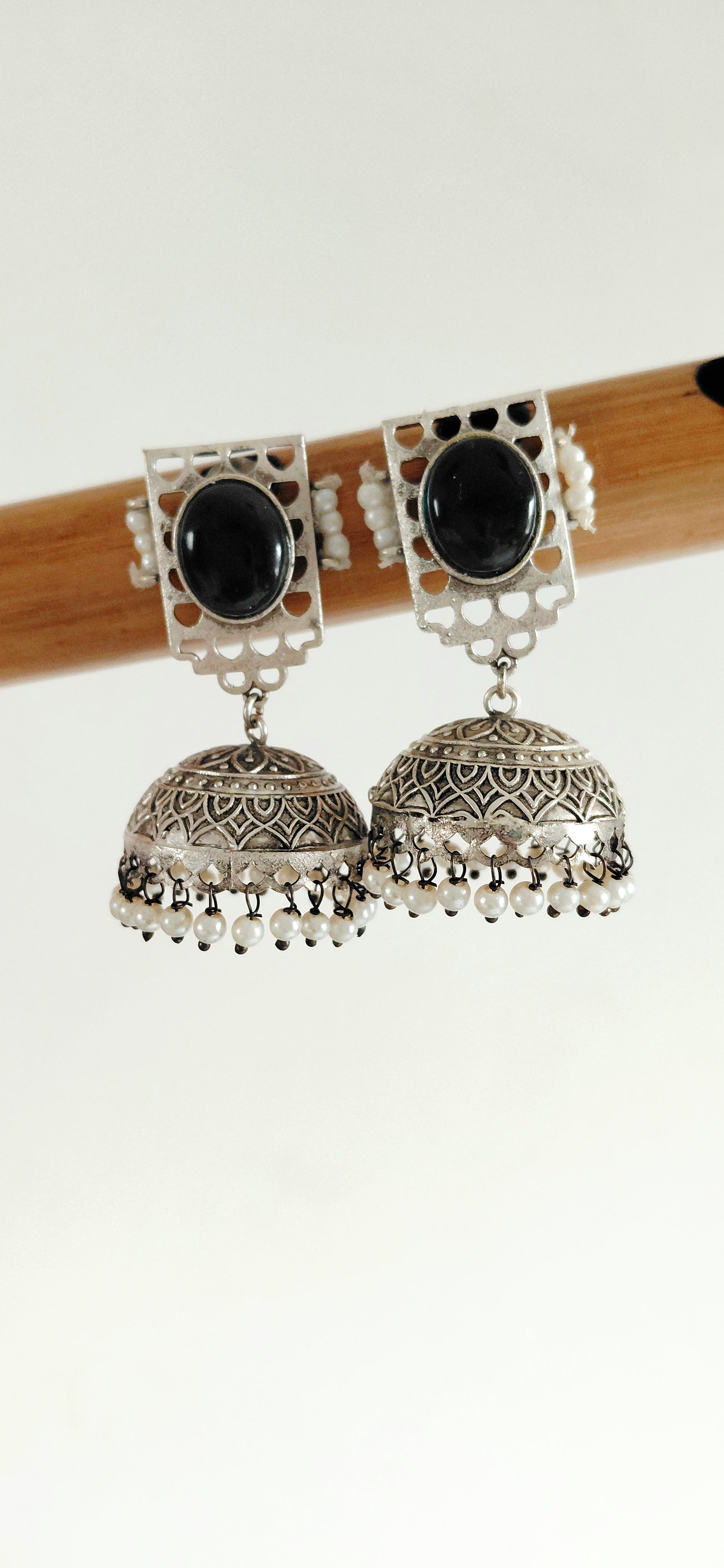 Silver Replica Minimal Jhumki