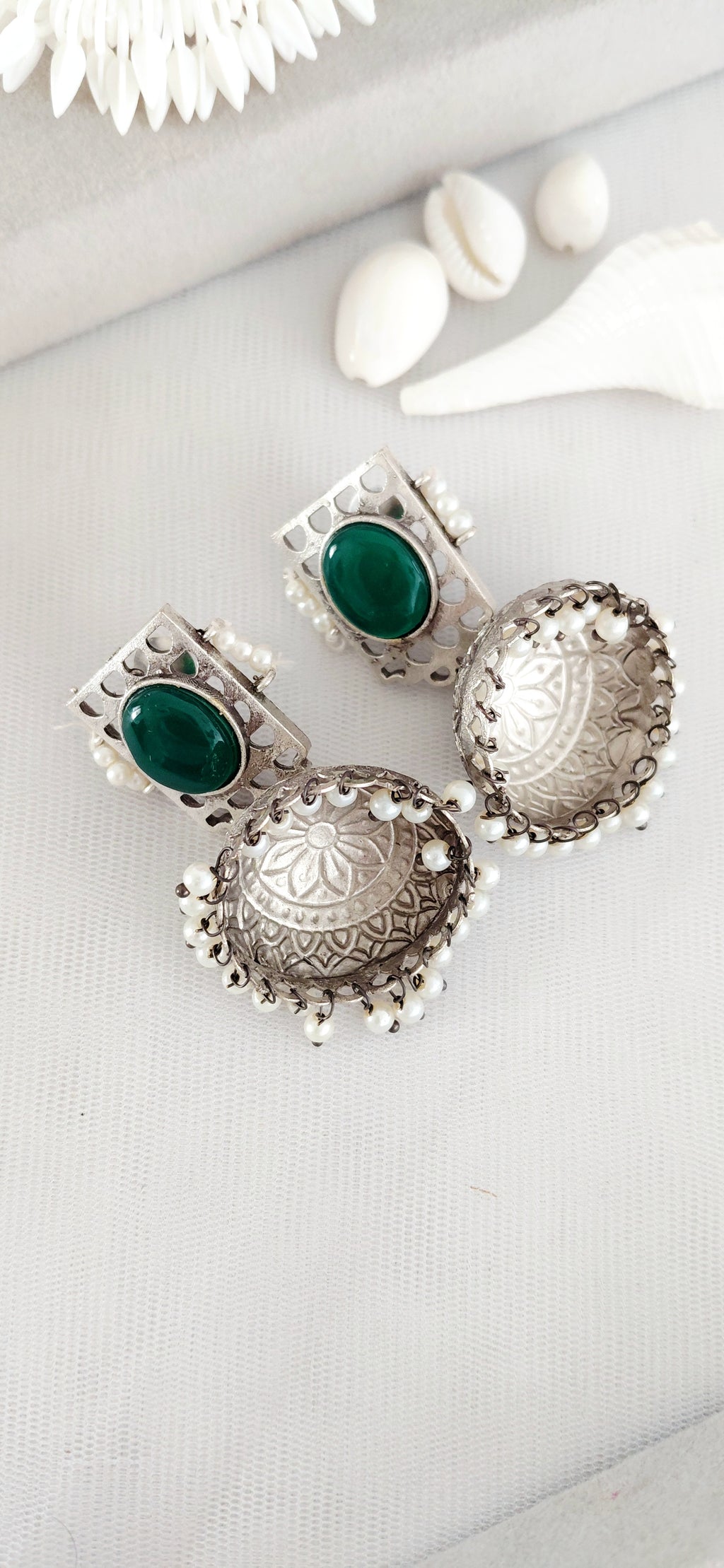 Silver Replica Minimal Jhumki