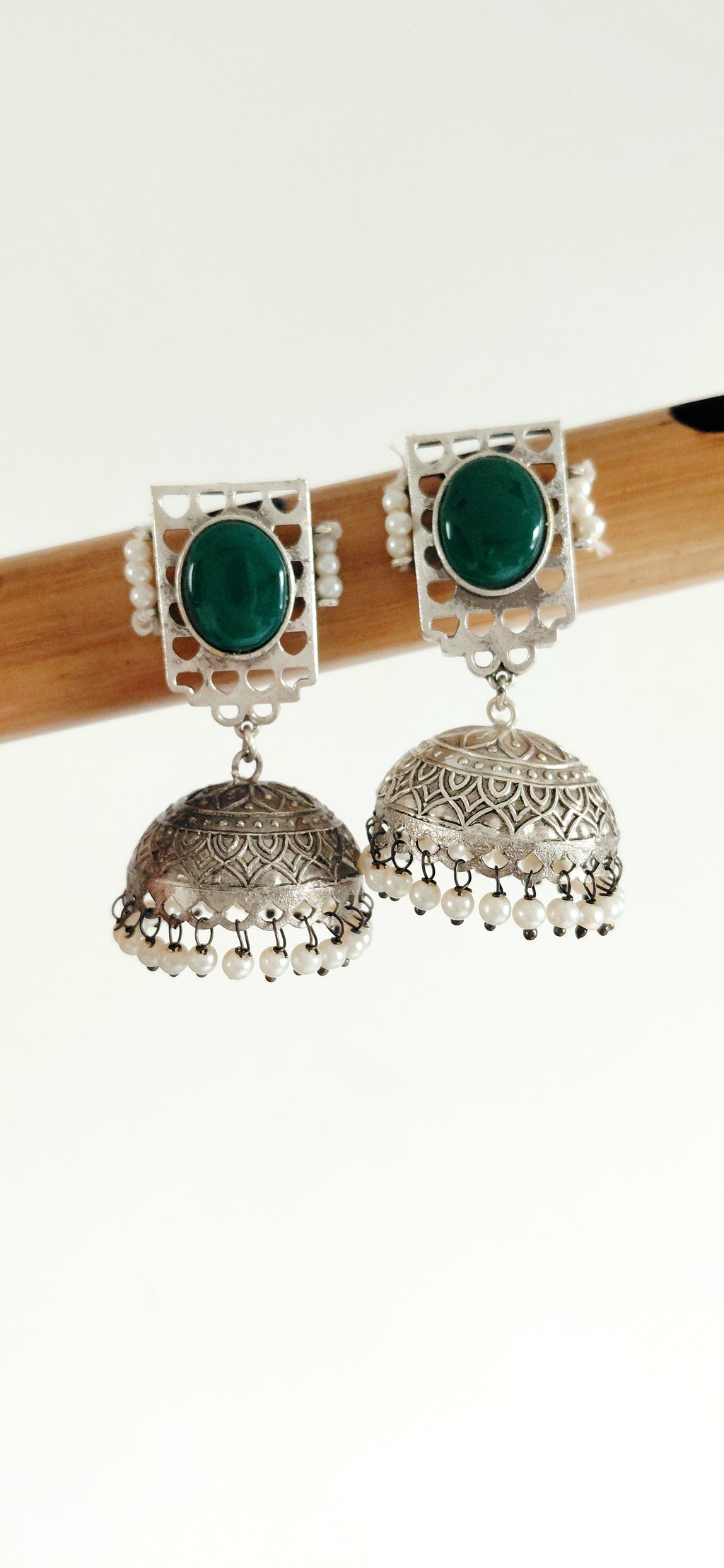 Silver Replica Minimal Jhumki