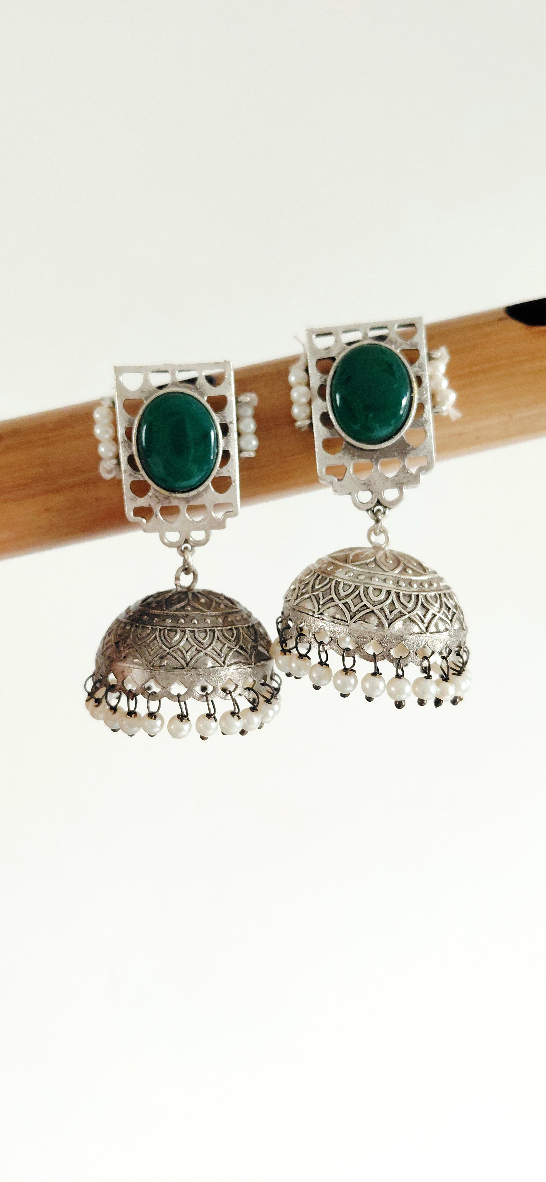 Silver Replica Minimal Jhumki