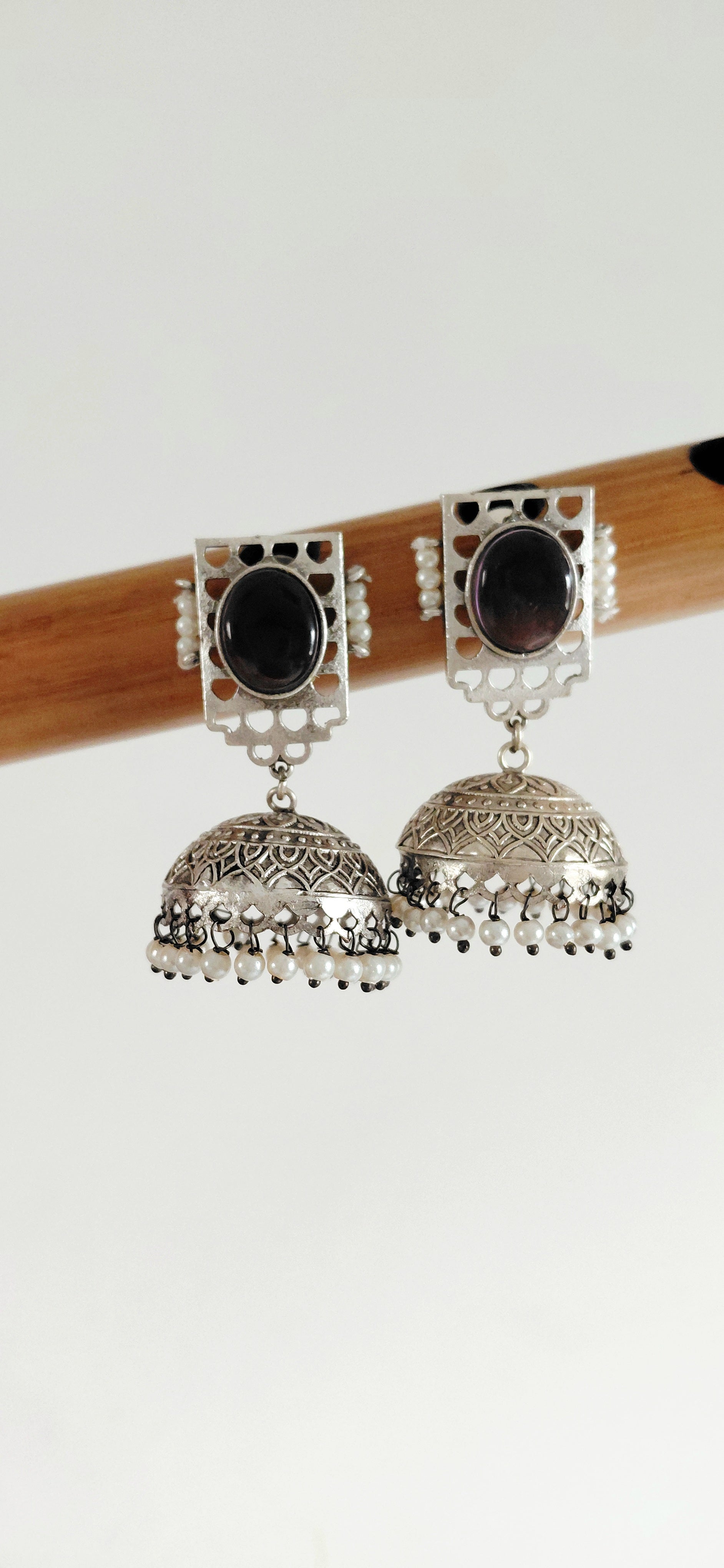 Silver Replica Minimal Jhumki