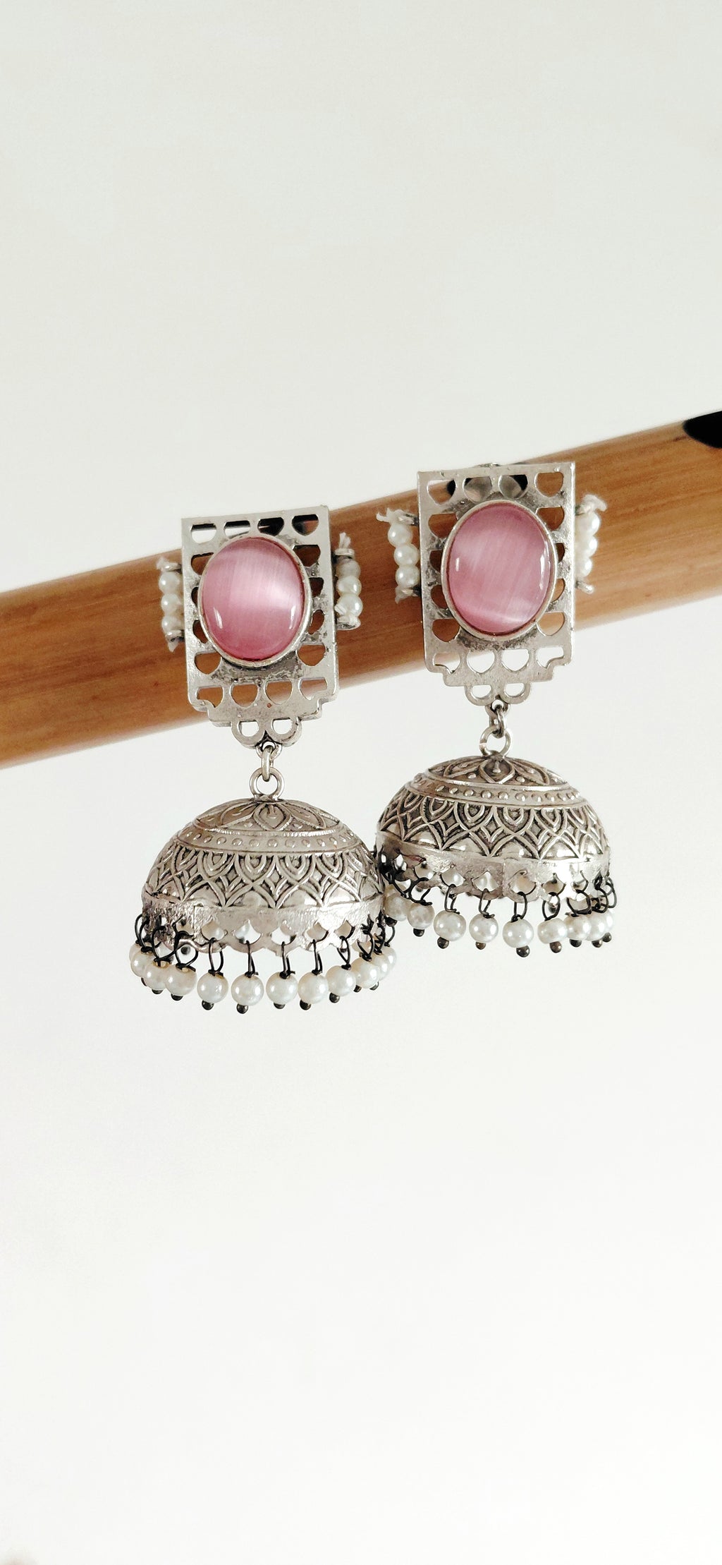Silver Replica Minimal Jhumki