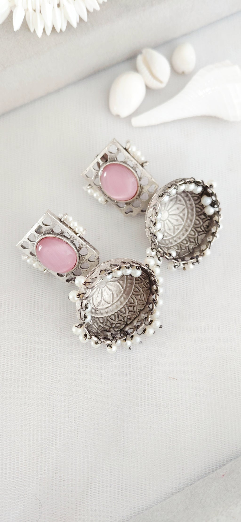 Silver Replica Minimal Jhumki