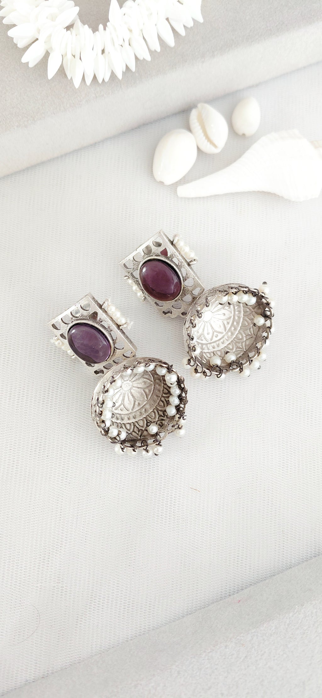 Silver Replica Minimal Jhumki