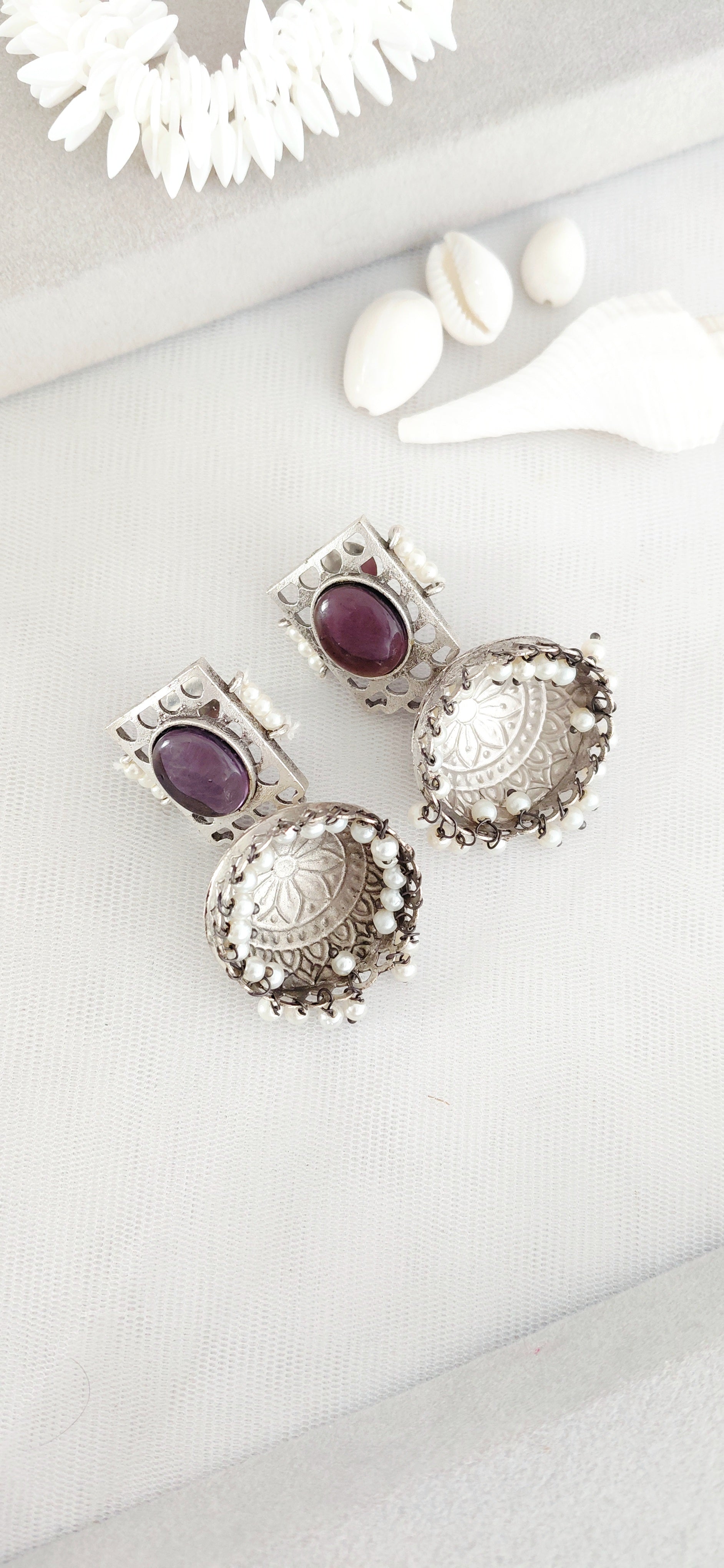 Silver Replica Minimal Jhumki