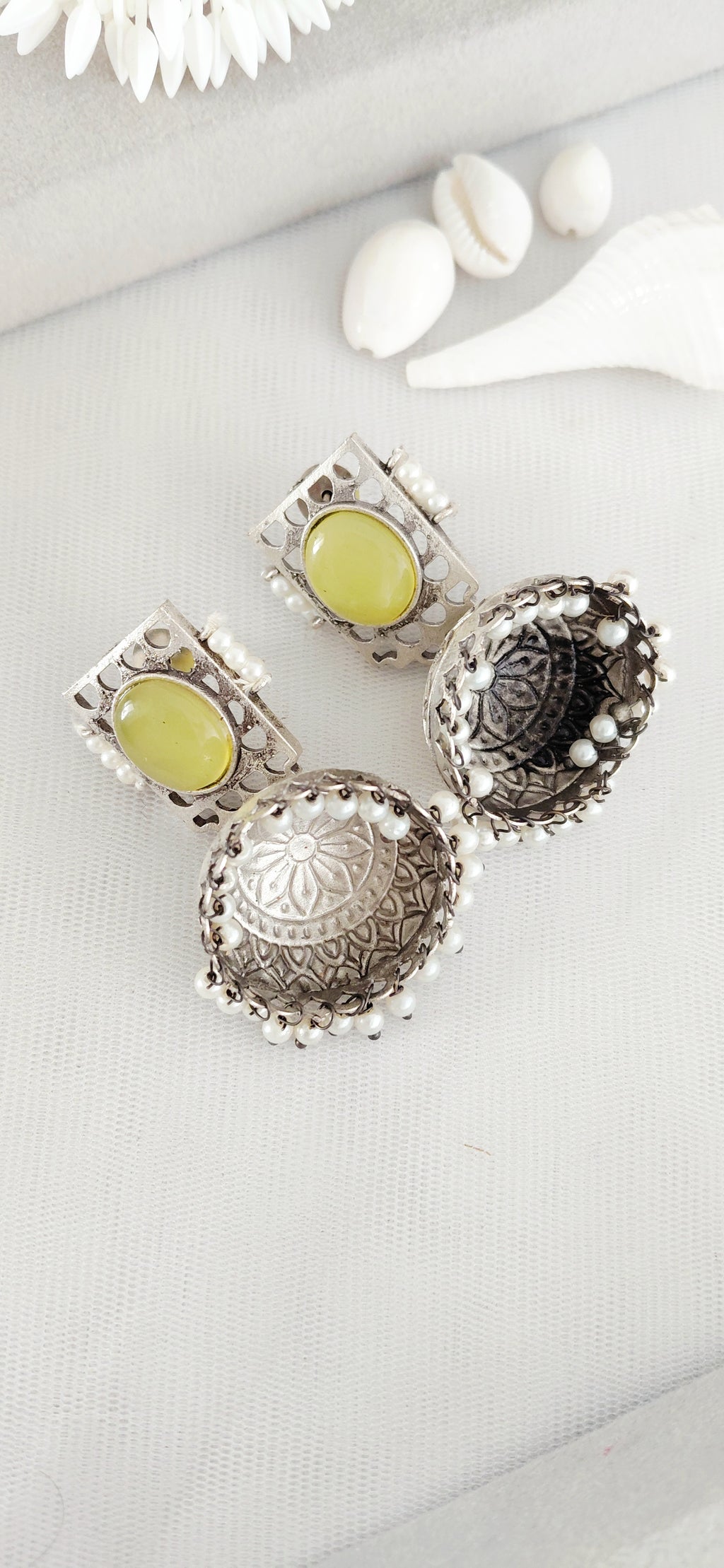 Silver Replica Minimal Jhumki