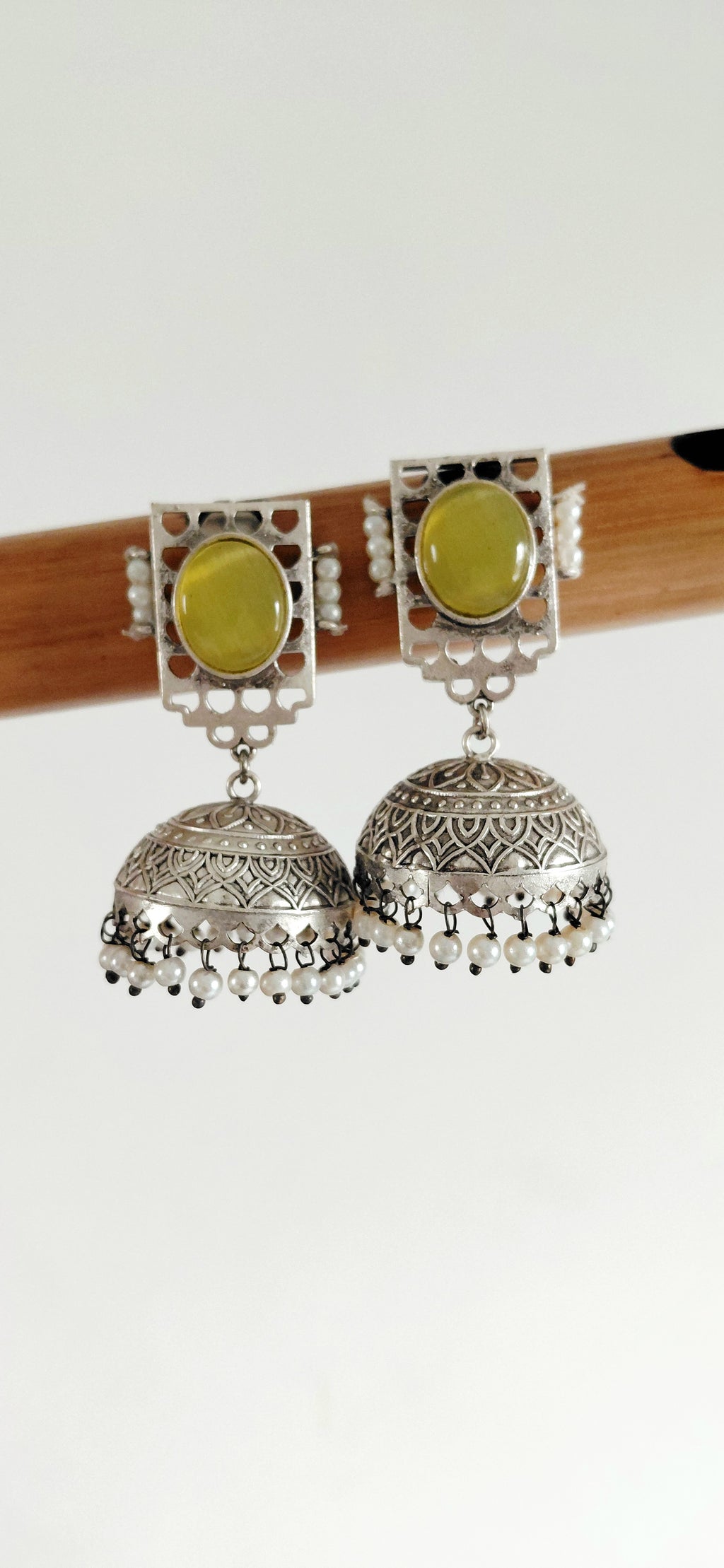 Silver Replica Minimal Jhumki