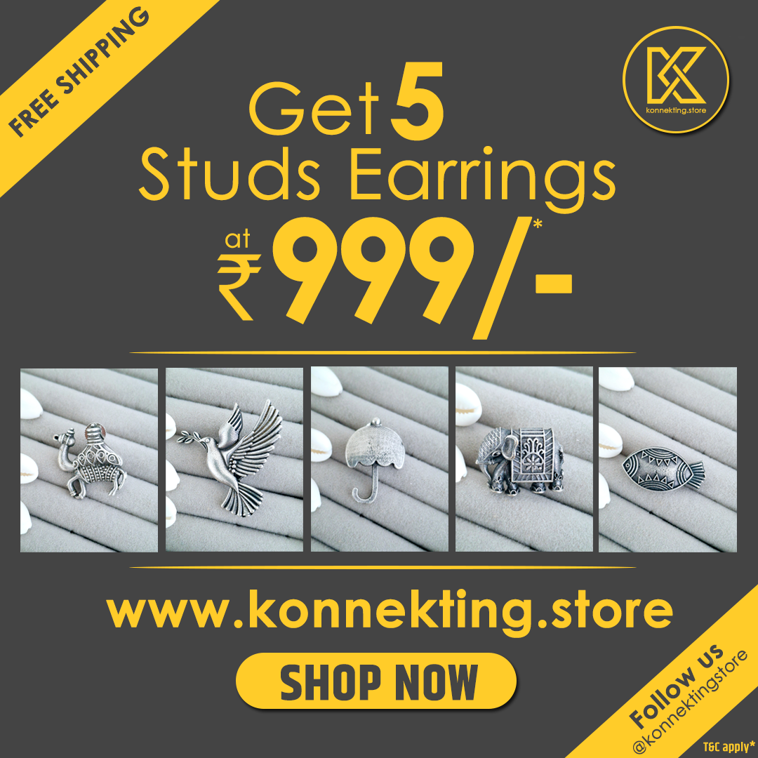 Get 5 Studs Earrings at Rs. 999/-